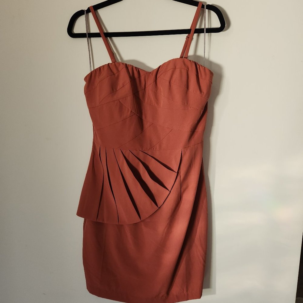 Forever 21 Mauve Half Peplum Tulip Cocktail Dress - Size M